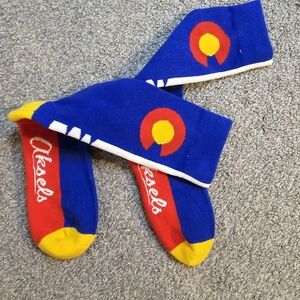 Colorado Flag Aksels Solid Socks Like New Women's 7/8